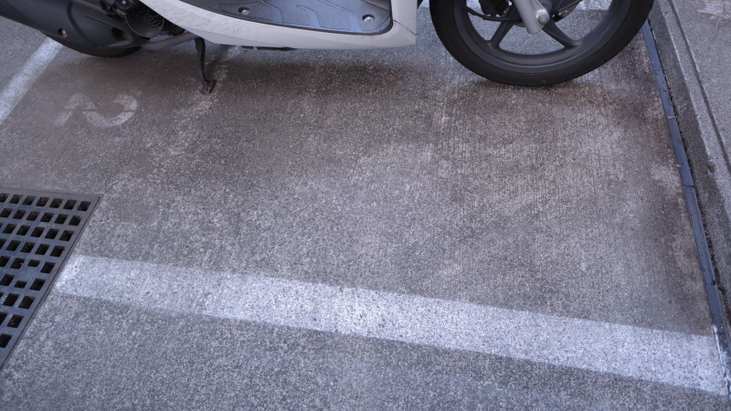 バイク専用駐輪場の画像